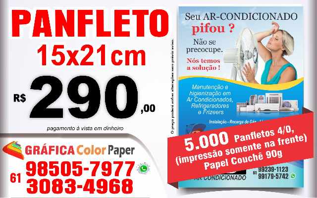5000 panfleto 15x21cm- 4 / 0
