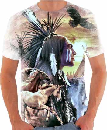 Foto 1 - Camiseta blusa camisa  indio xam shaman